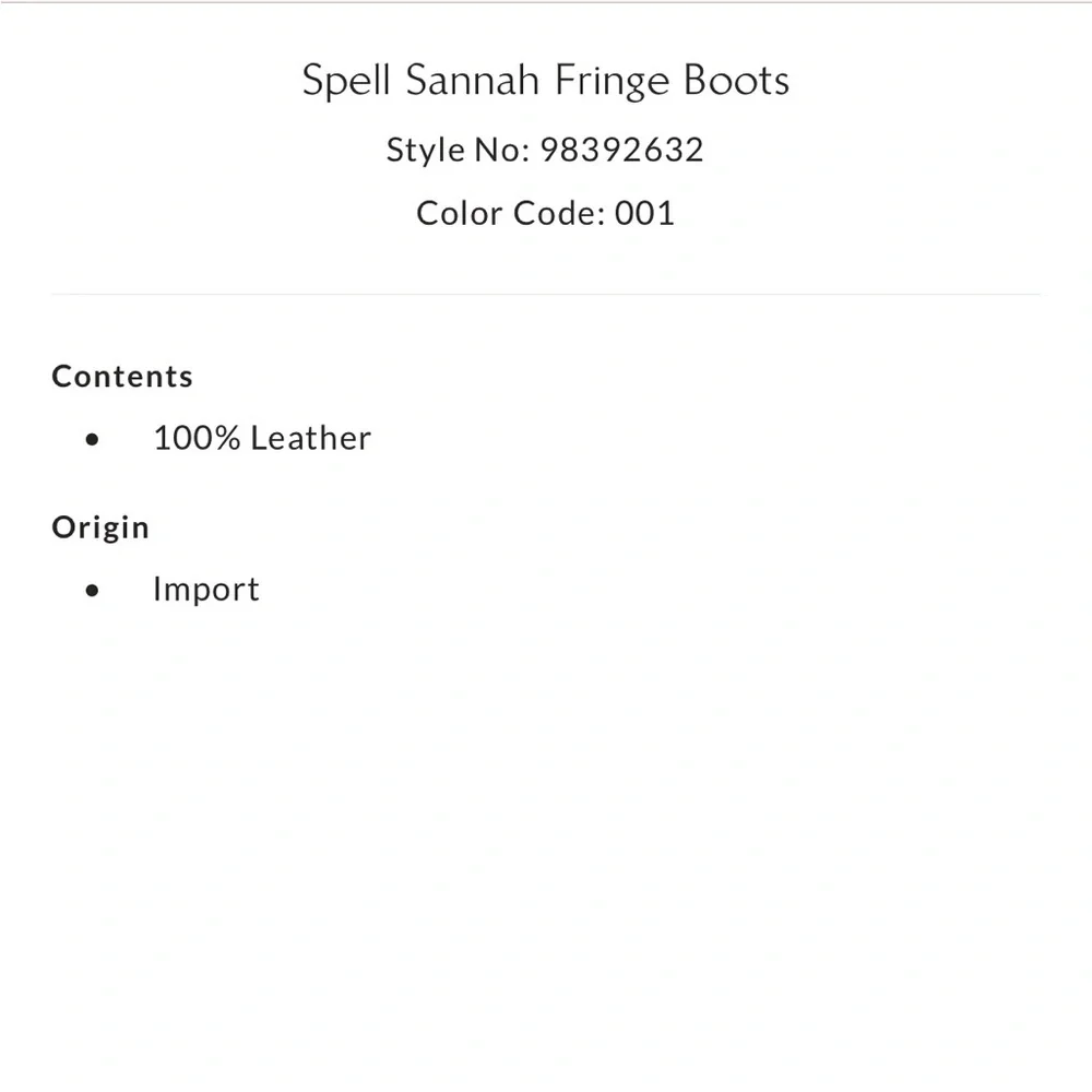 SPELL Sannah Fringe Boots - Picture 11 of 11